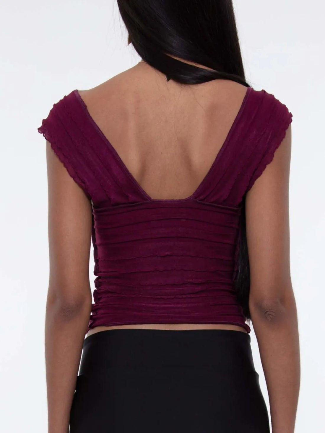 Ruched Solid Tank - cas7m
