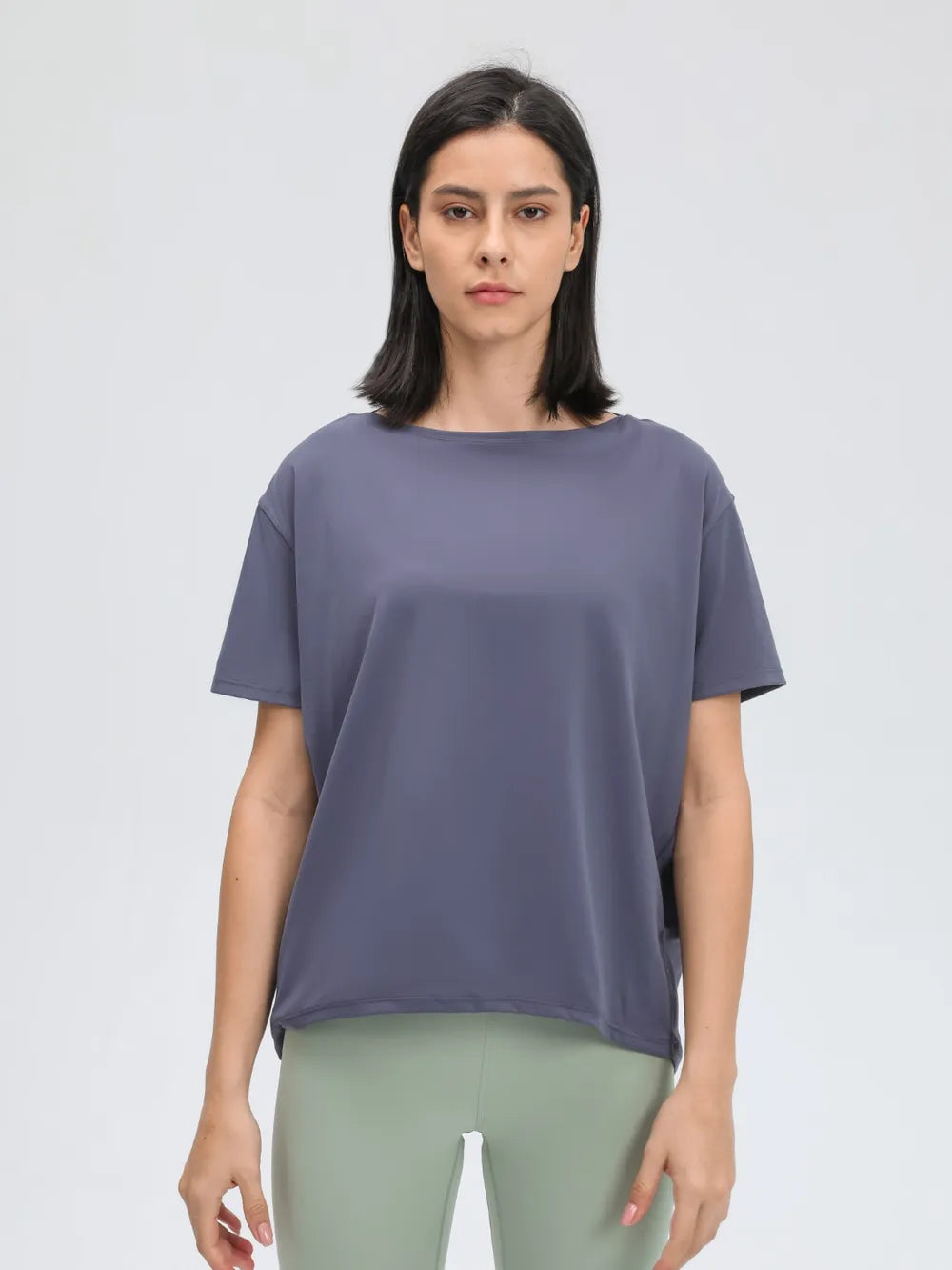 Millennia Round Neck Short Sleeve Active T-Shirt - cas7m