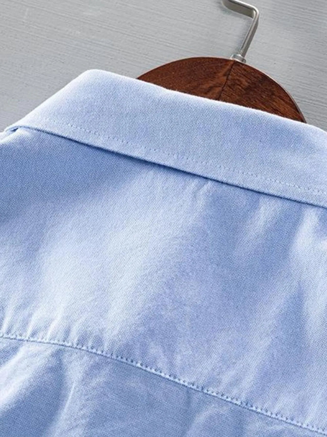 Men's Plus Size Button Up Long Sleeve Shirt - cas7m