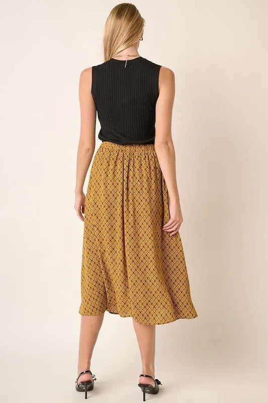 Mittoshop Printed Midi Skirt - cas7m