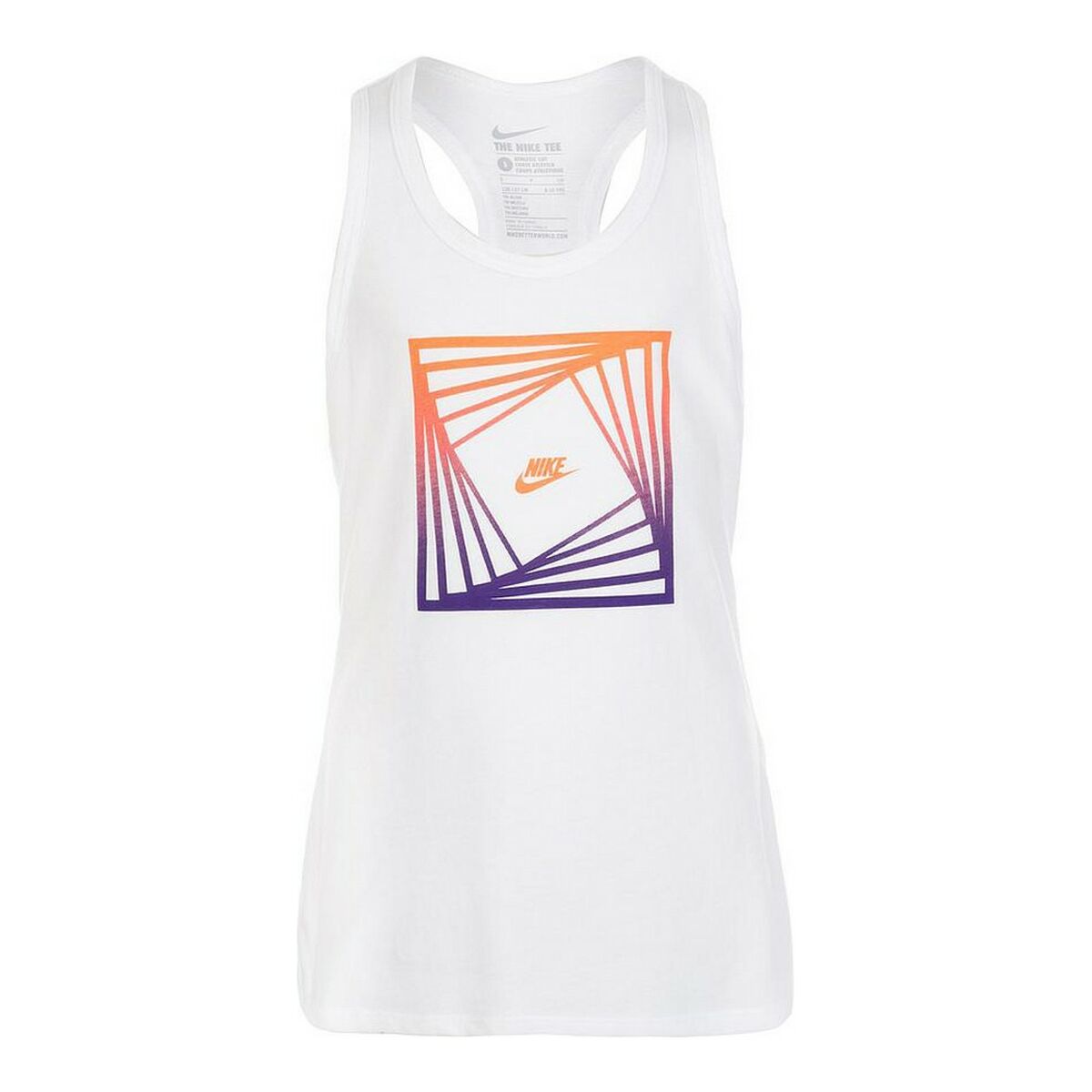 Tank Top Women Nike BLOCK TD TANK YTH 807477 100 White