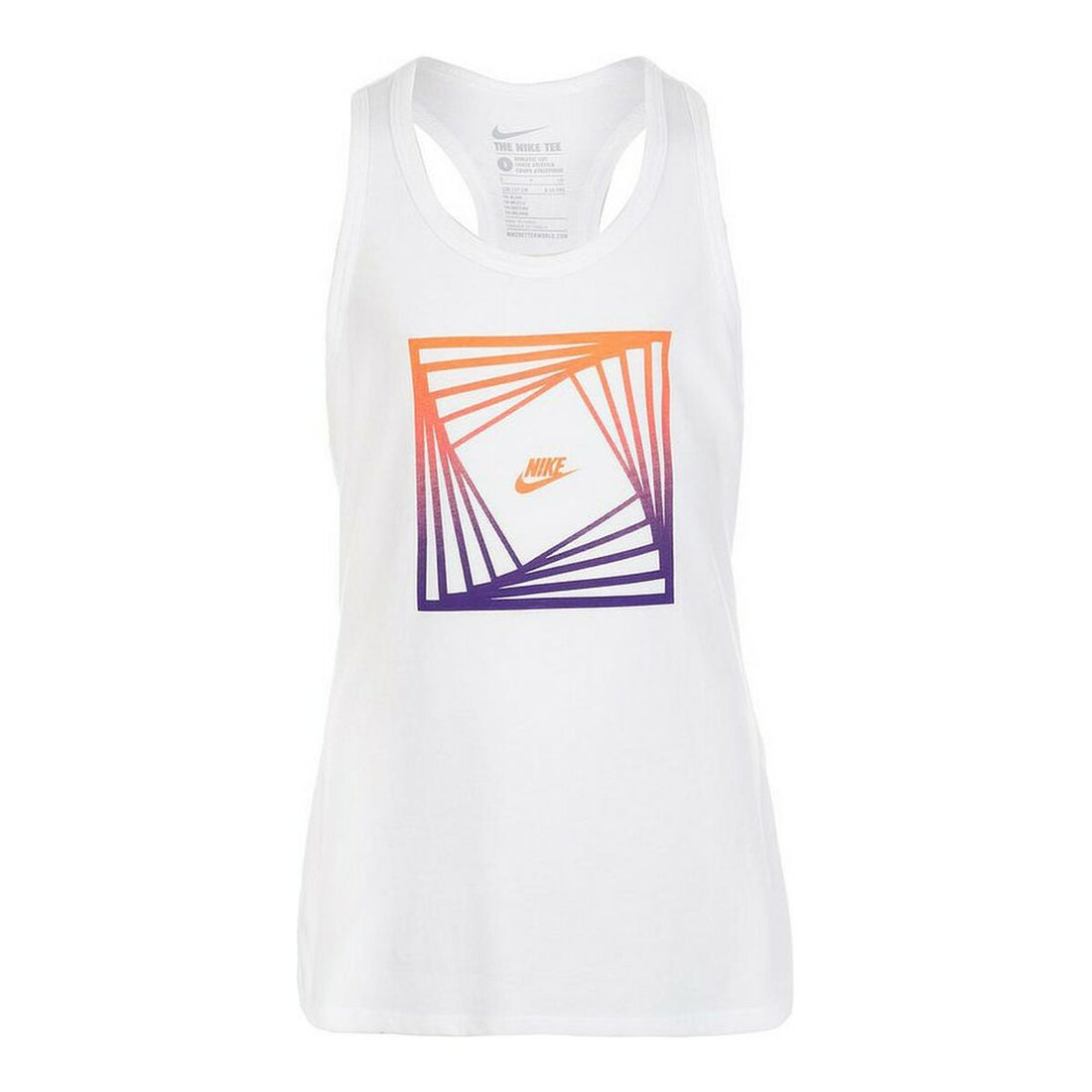 Tank Top Women Nike BLOCK TD TANK YTH 807477 100 White