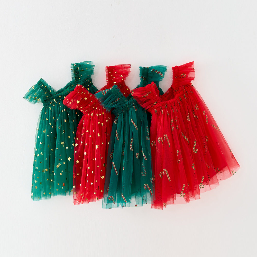 Christmas New Children Shirt XINGX Suspender Skirt For Girls - cas7m