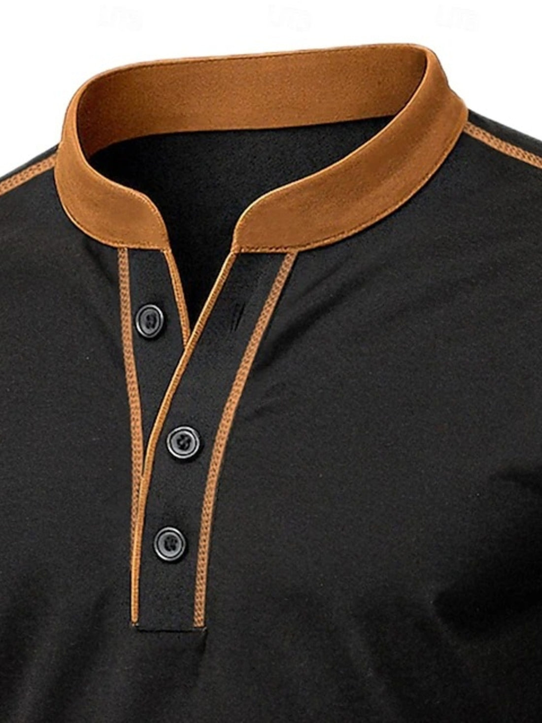 Men's Full Size Casual Button Detail Short Sleeve T-Shirt Plus Size - cas7m