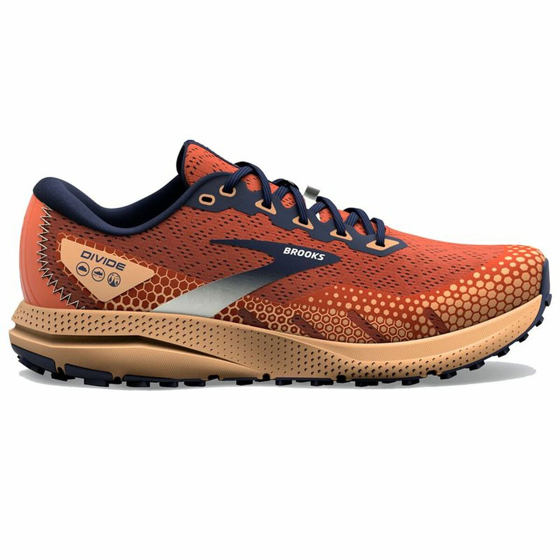Running Shoes for Adults Brooks Divide 3 Orange Men - cas7m