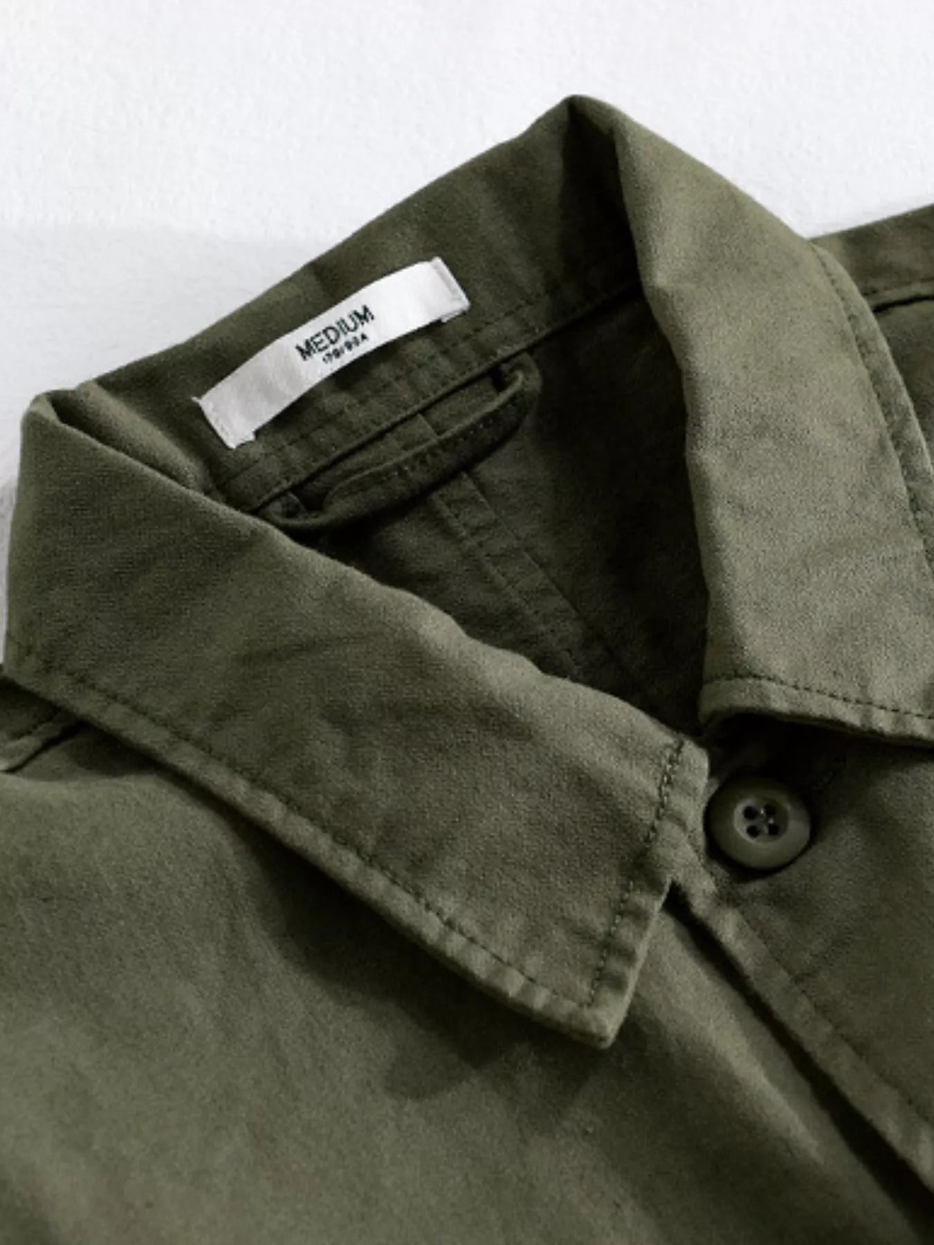 Men's Plus Size Button Up Long Sleeve Shirt - cas7m