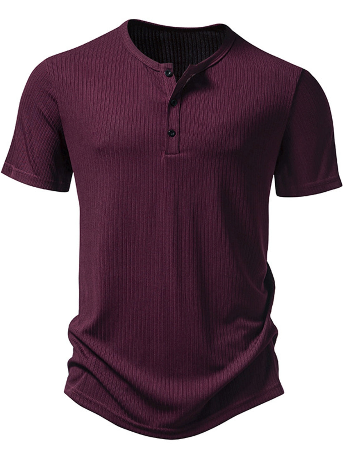 Men's Button Detail Short Sleeve T-Shirt - cas7m