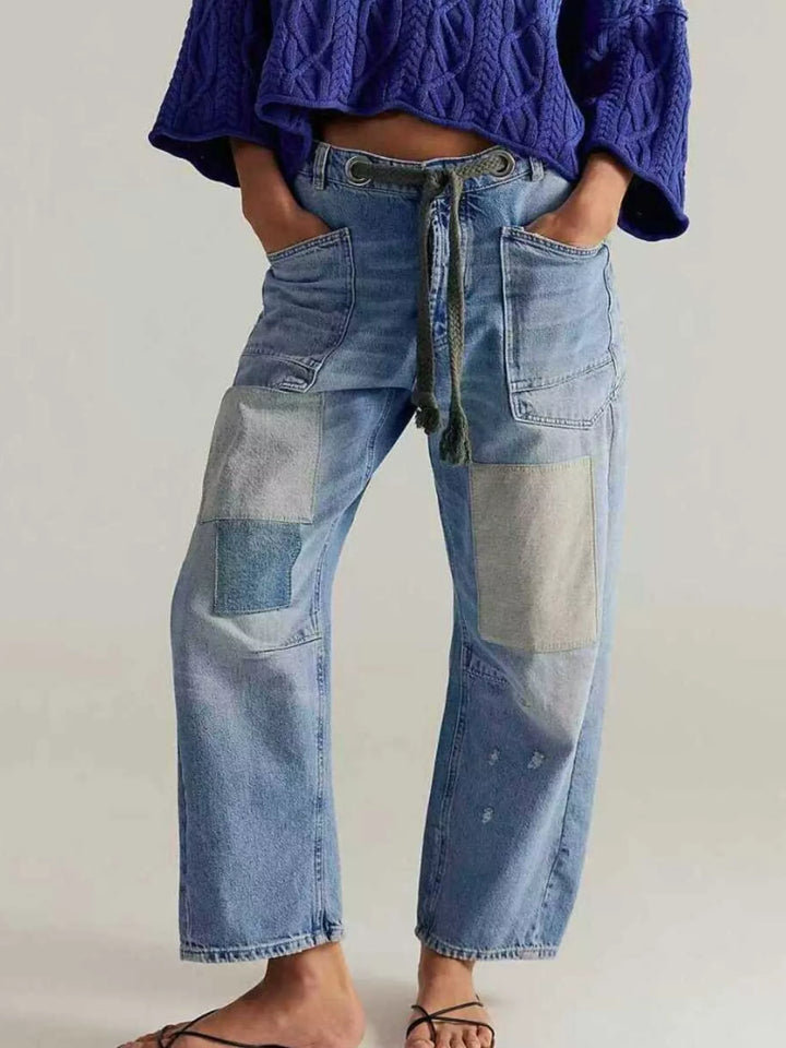 Washed Relaxed Fit Jeans - cas7m