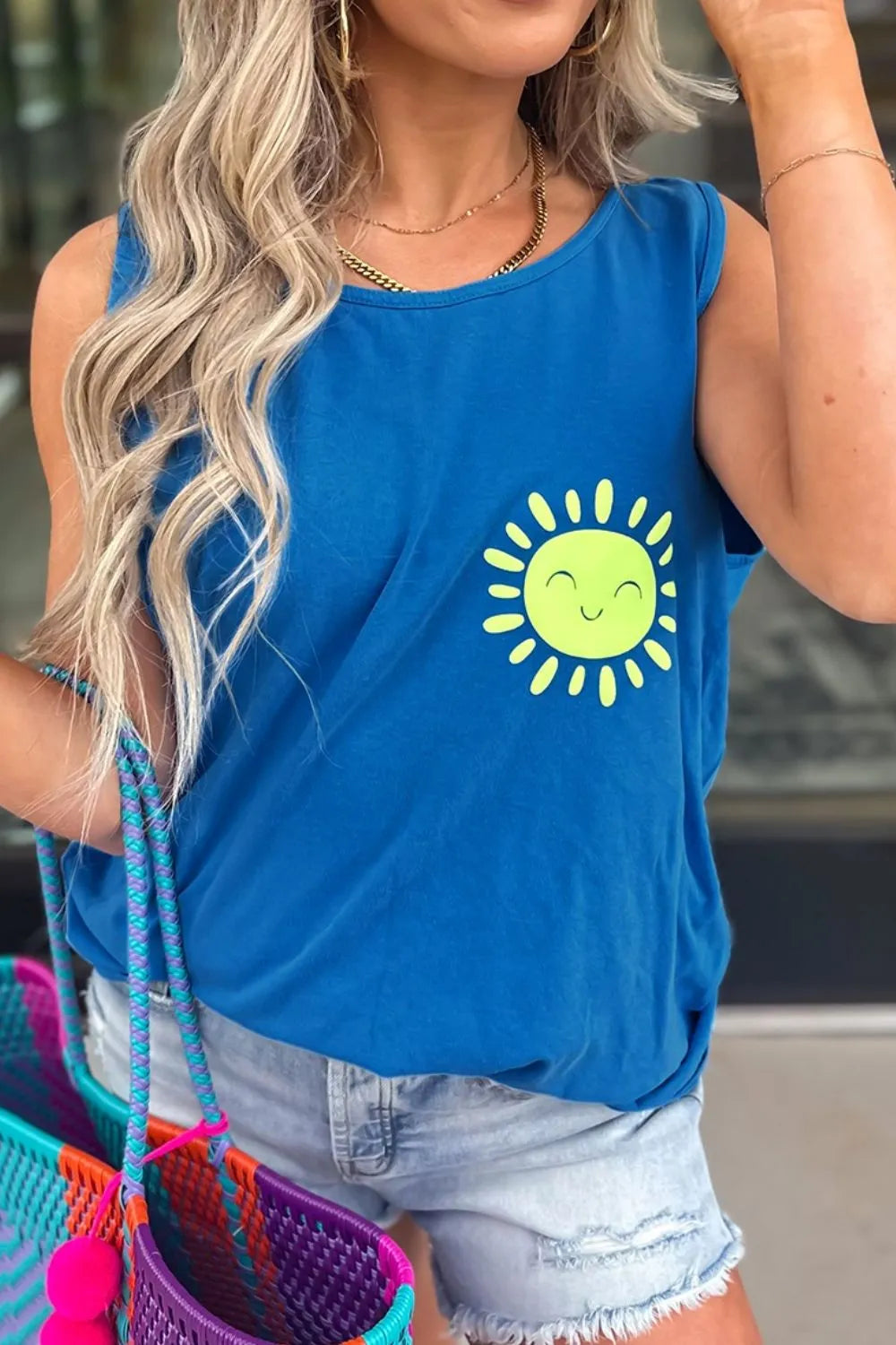 Round Neck Tank Top - cas7m