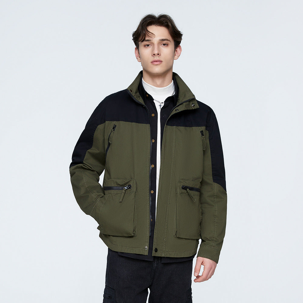 Simple Japanese Men's Jacket Overalls - cas7m