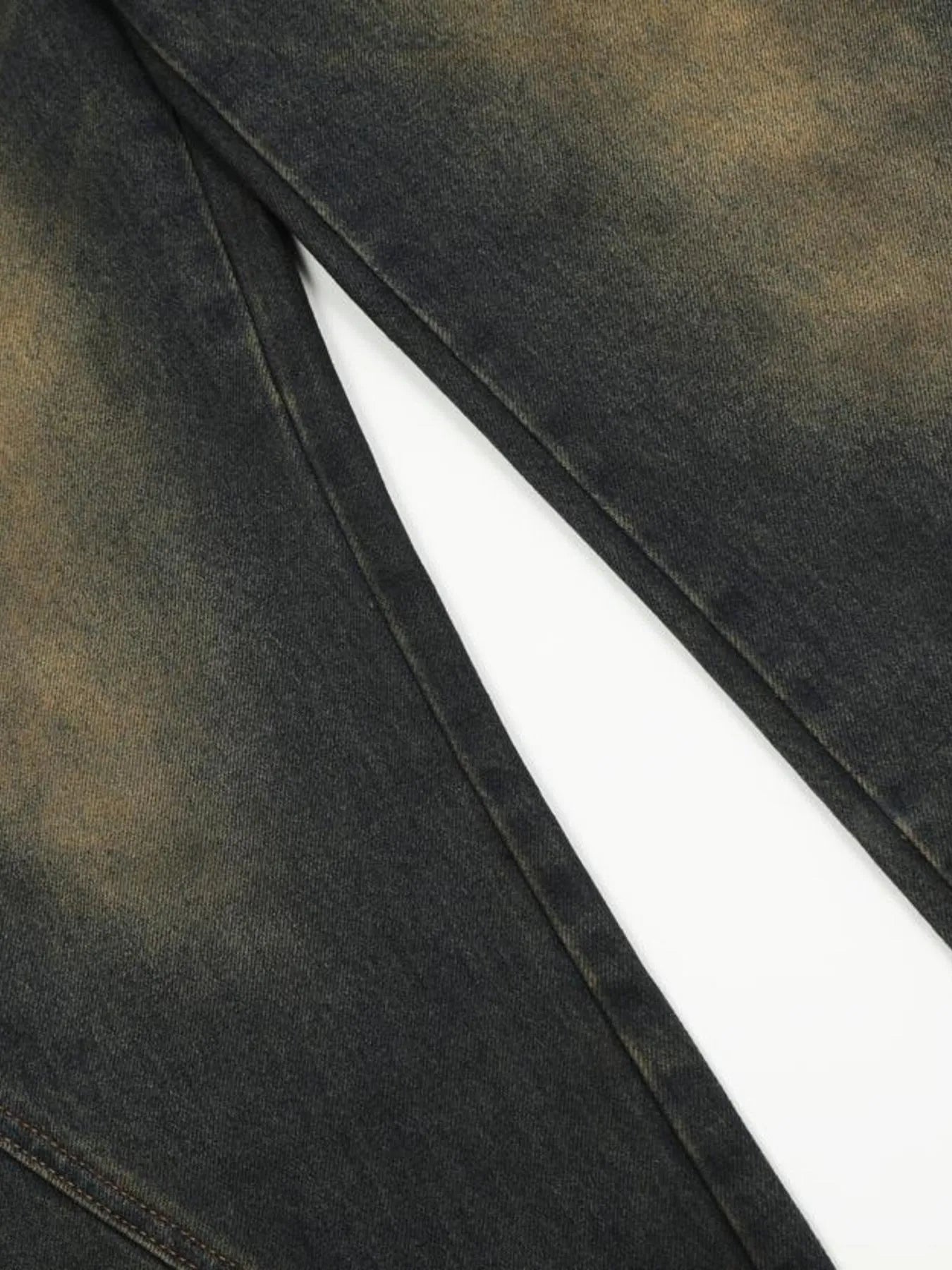 Men's Washed Flare Jeans - cas7m