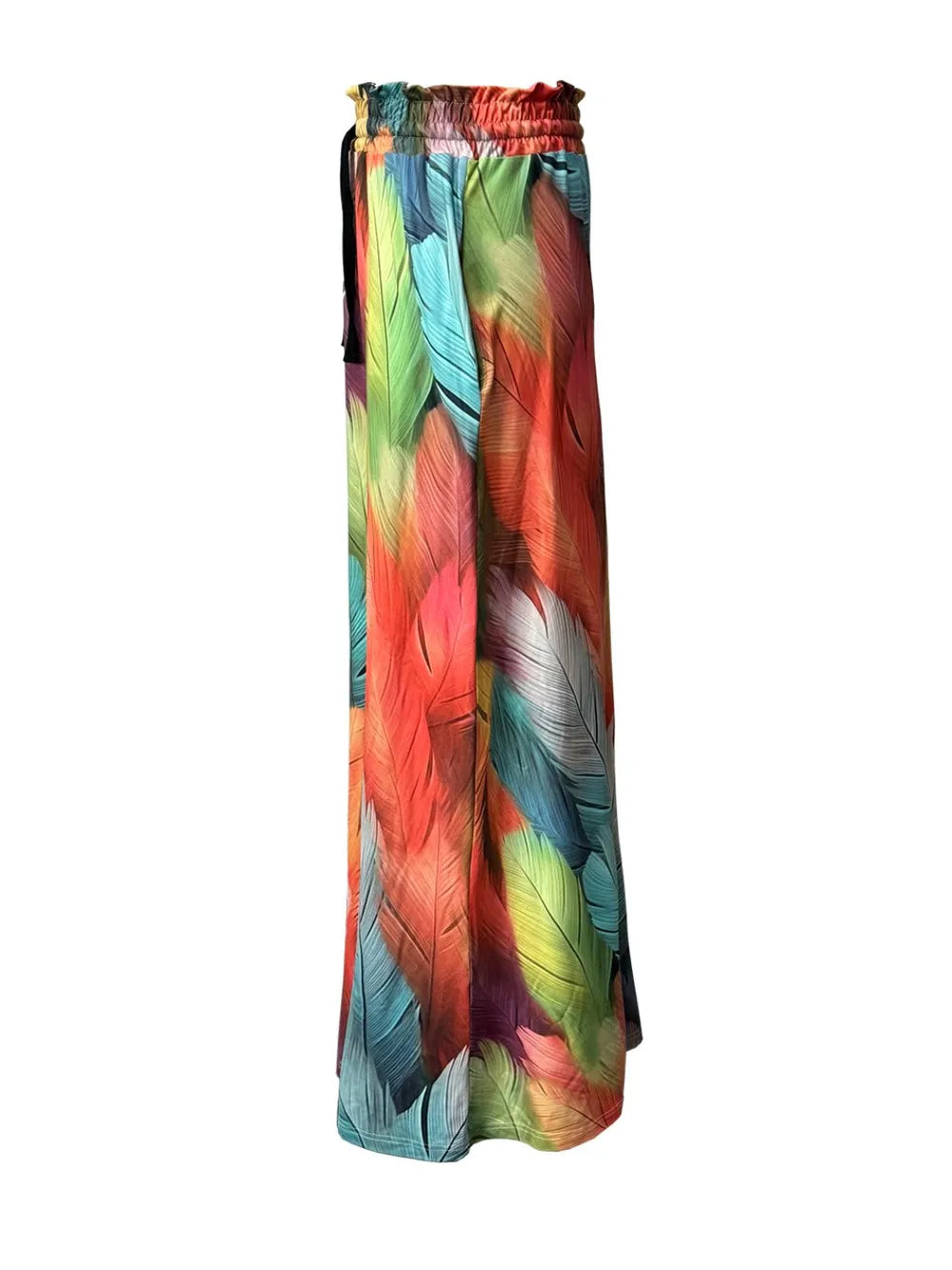 Printed Maxi Skirt with Pockets - cas7m