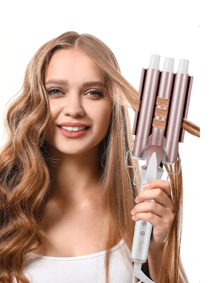 Effortless Glam Wave 3-Barrel Curling Iron - cas7m
