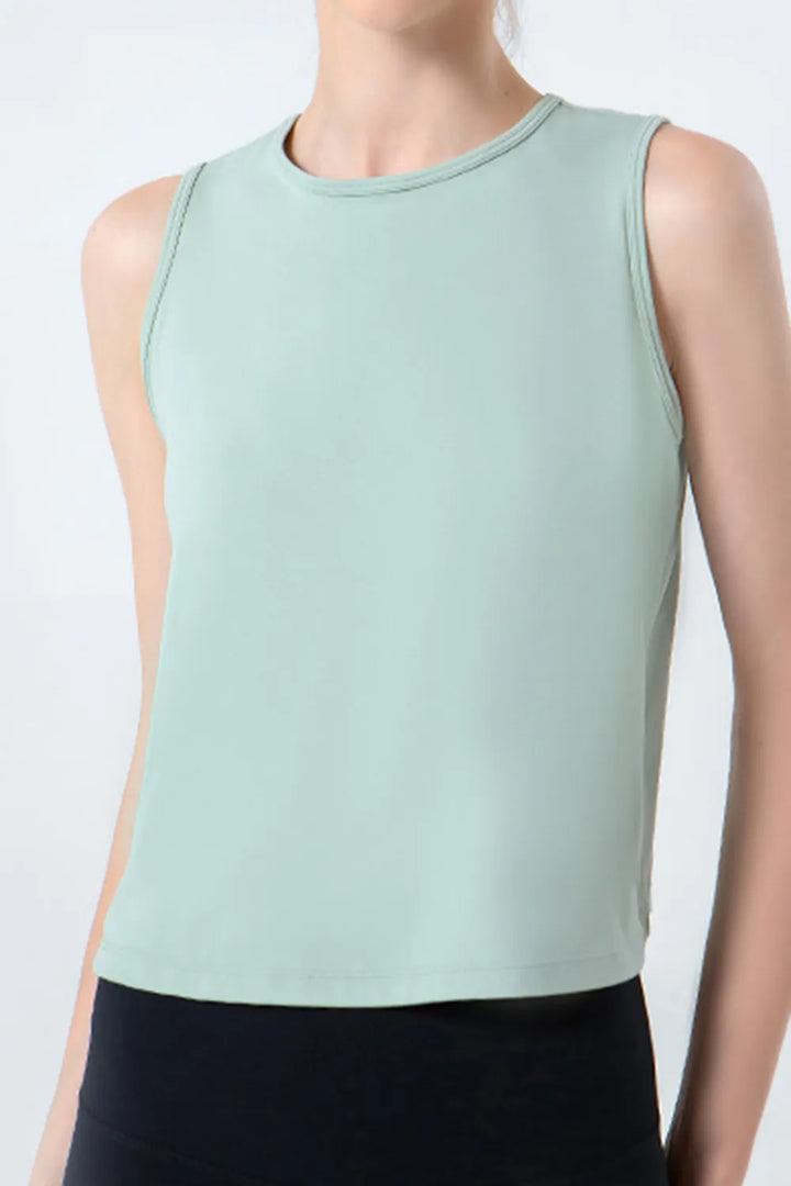 Round Neck Active Tank - cas7m