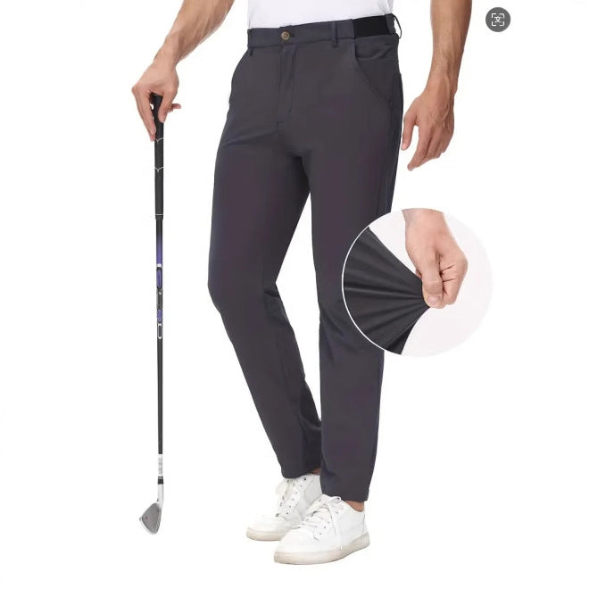 European And American Men's Solid Color Casual Golf Pants - cas7m