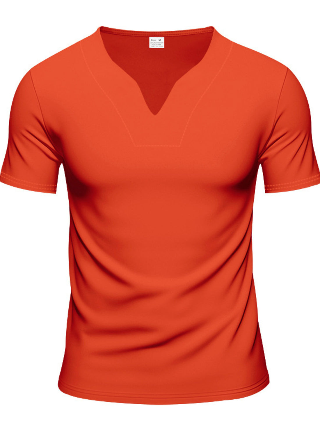 Men's Full Size V-Neck Short Sleeve T-Shirt and Shorts Set Plus Size - cas7m
