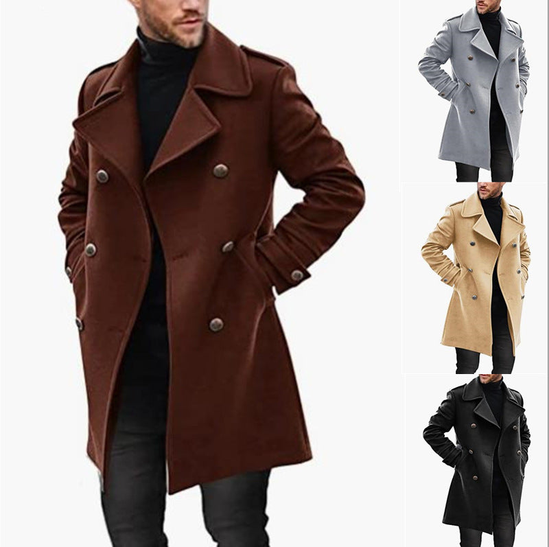 Woolen Men's Coat Autumn And Winter New Product Warm Padded Jacket - cas7m