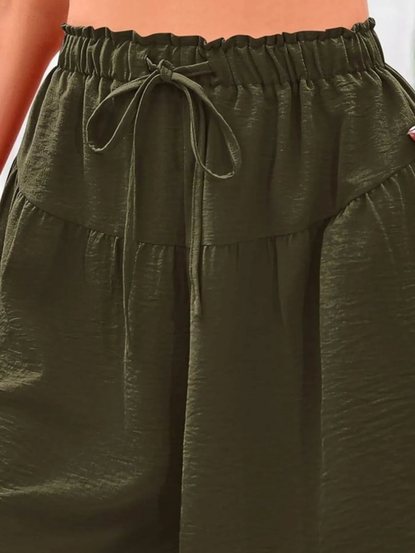 Full Size Casual Drawstring High Waist Relaxed Shorts Plus Size - cas7m