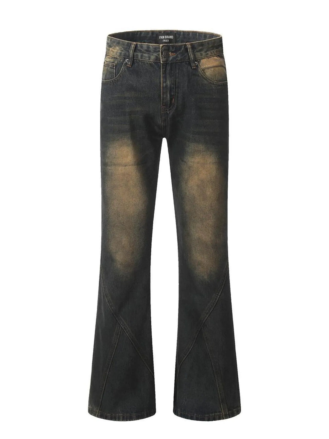 Men's Washed Flare Jeans - cas7m