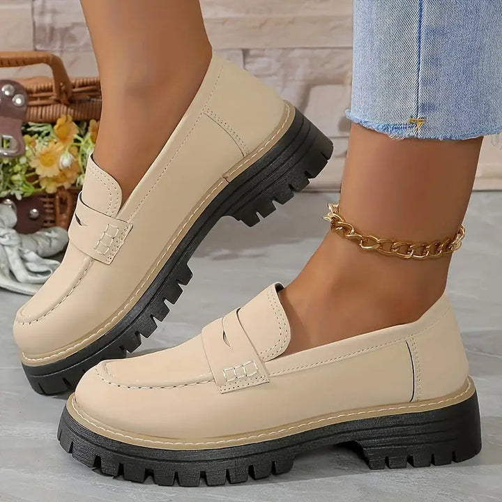 Fashion Flat Shoes Casual Matte British Style Women's Shoes - cas7m