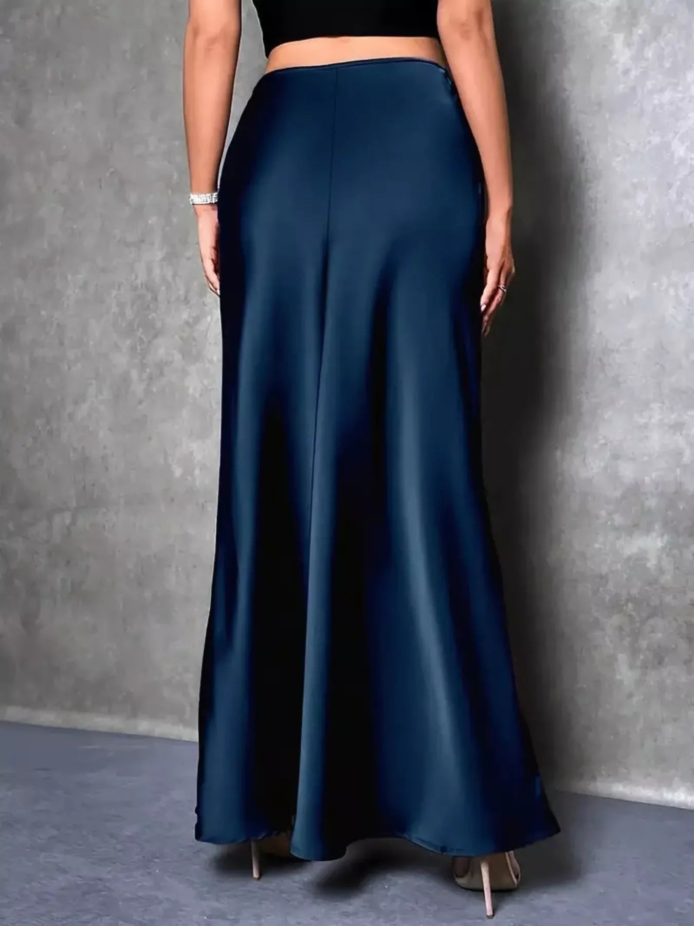 Satin Maxi Skirt - cas7m