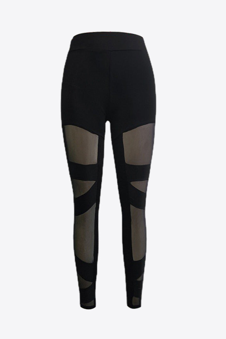 Spliced Mesh Leggings - cas7m