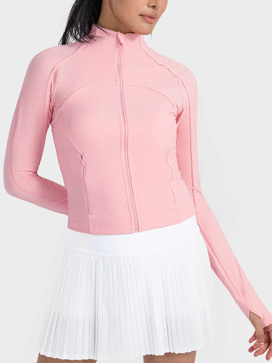 Millennia Zip-Up Long Sleeve Sports Jacket - cas7m