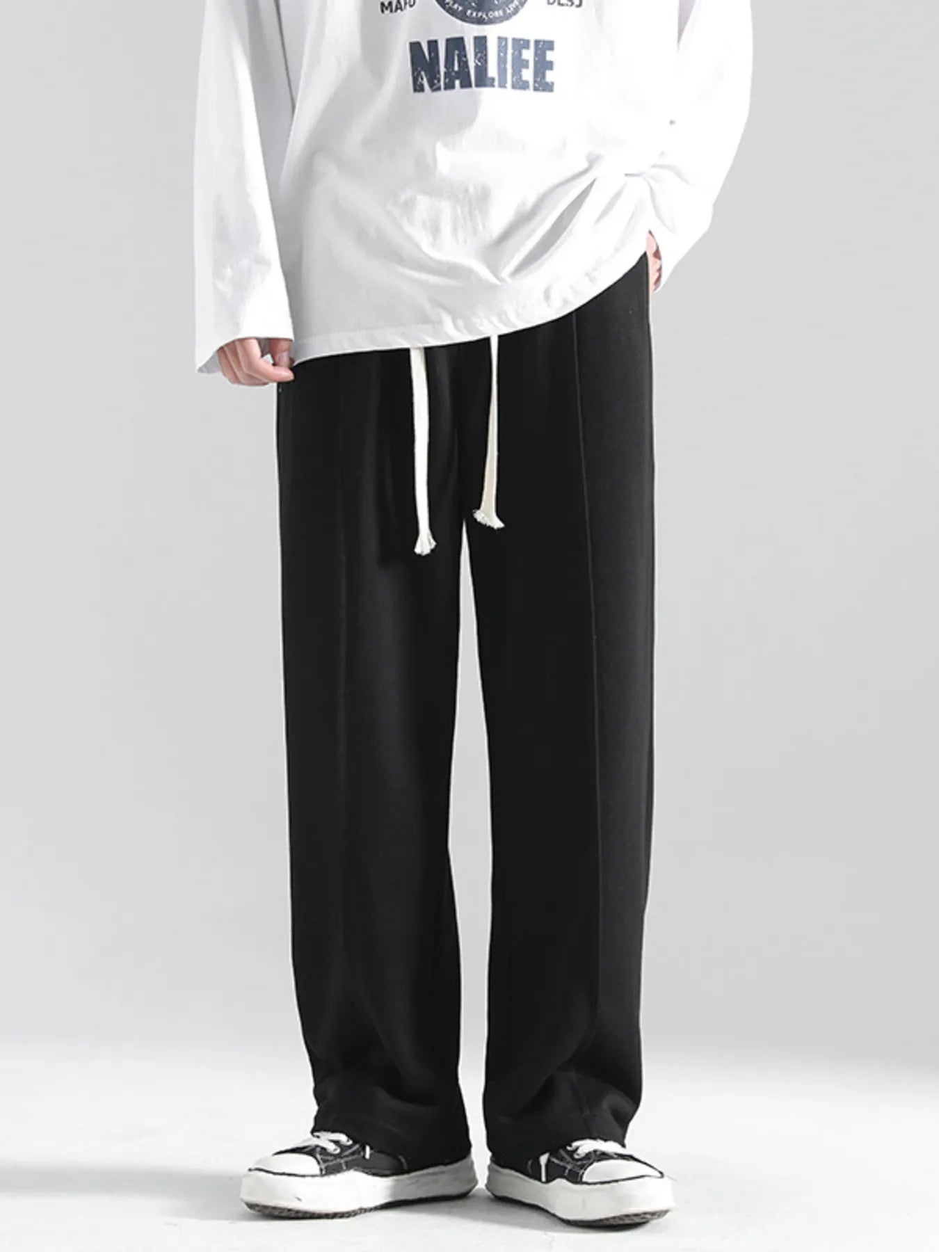 Men's Plus Size Casual Loose Fit Drawstring Sweatpants - cas7m