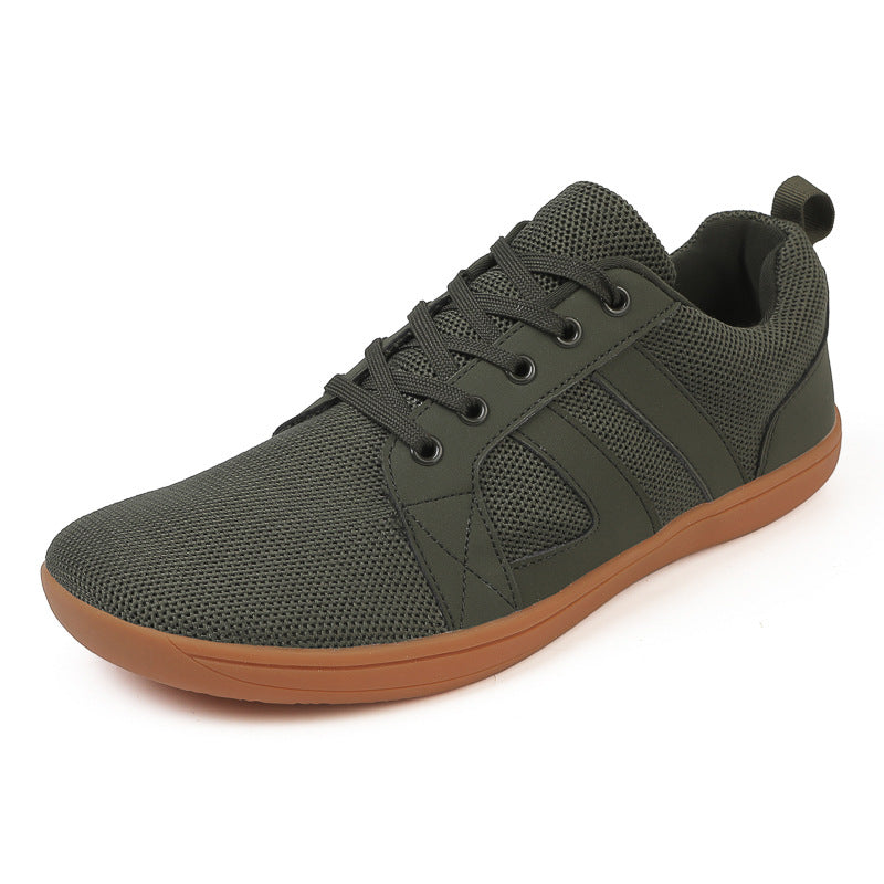 Popular Flat Casual Shoes Men And Women Wide Last Fly-knit Sneakers Couple Fitness Shoes In Stock Wholesale - cas7m