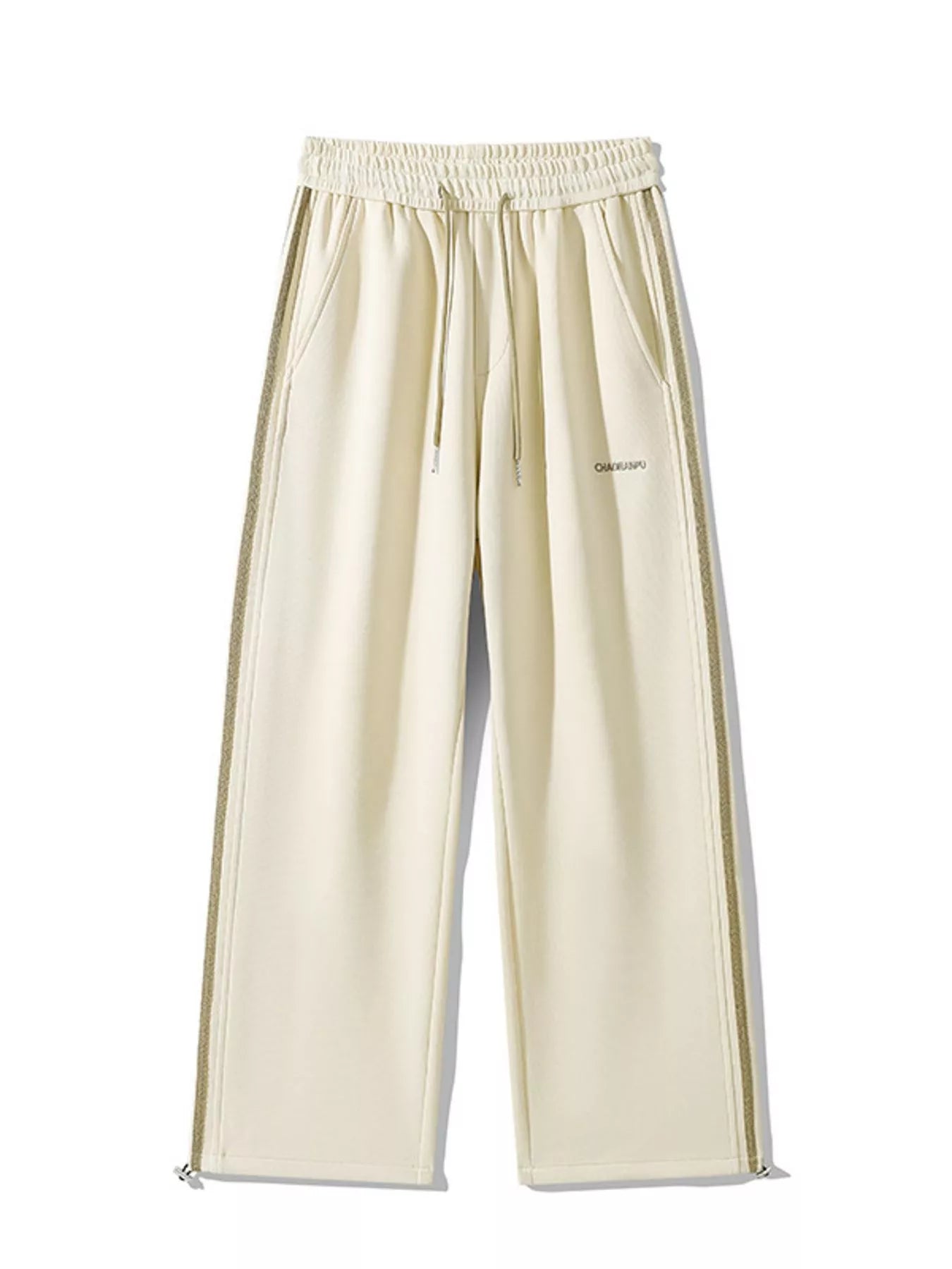 Men's Plus Size Casual Striped Wide Leg Sweatpants - cas7m
