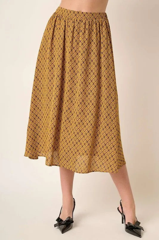 Mittoshop Printed Midi Skirt - cas7m
