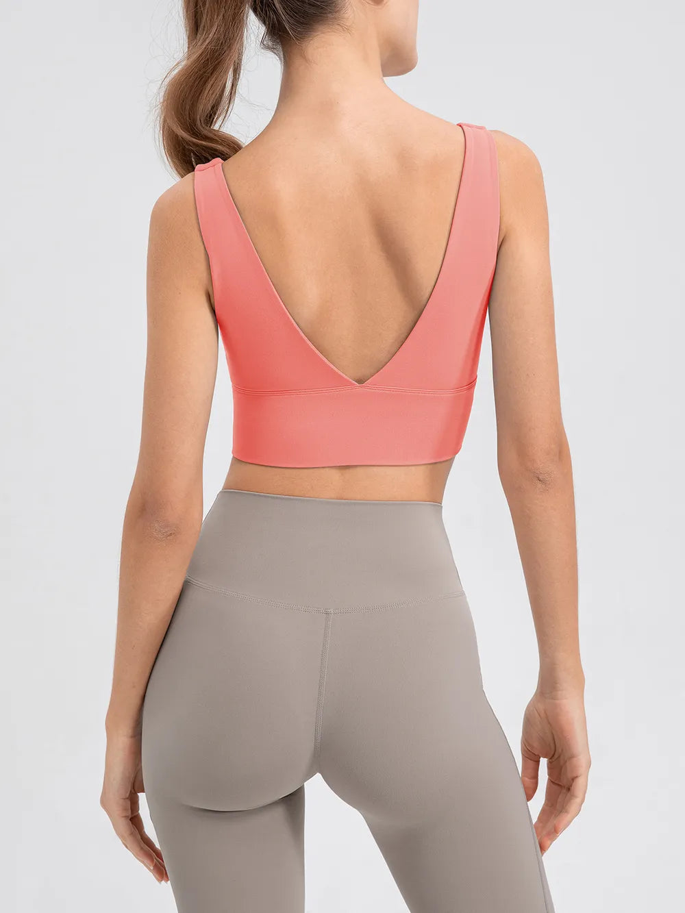Scoop Neck Wide Strap Active Tank - cas7m