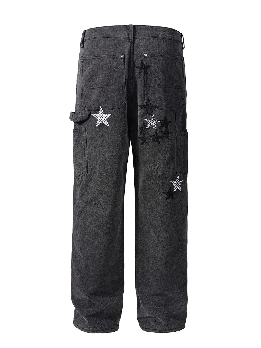 Men's Pocketed Star Jeans - cas7m