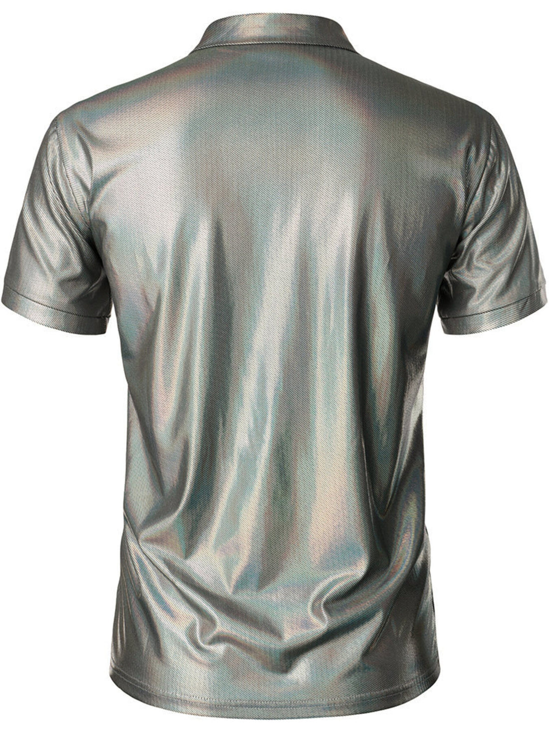 Men's Collared Neck Short Sleeve Polo - cas7m