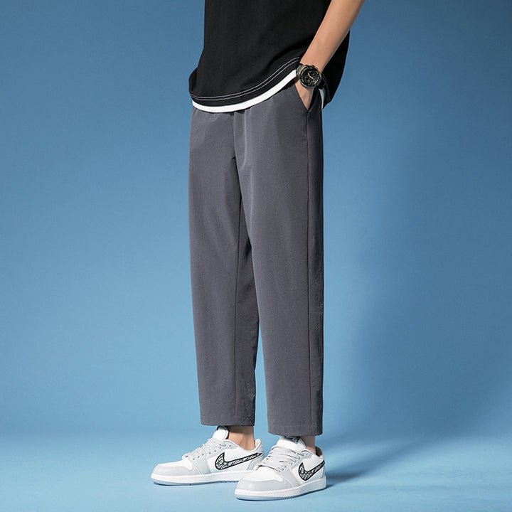 Mens Fashion Casual Solid Color Pants - cas7m