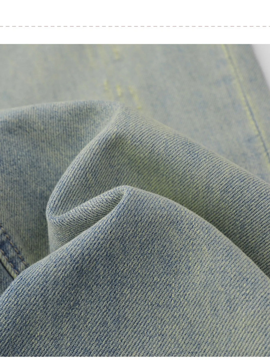 Men's Washed Straight Leg Jeans - cas7m