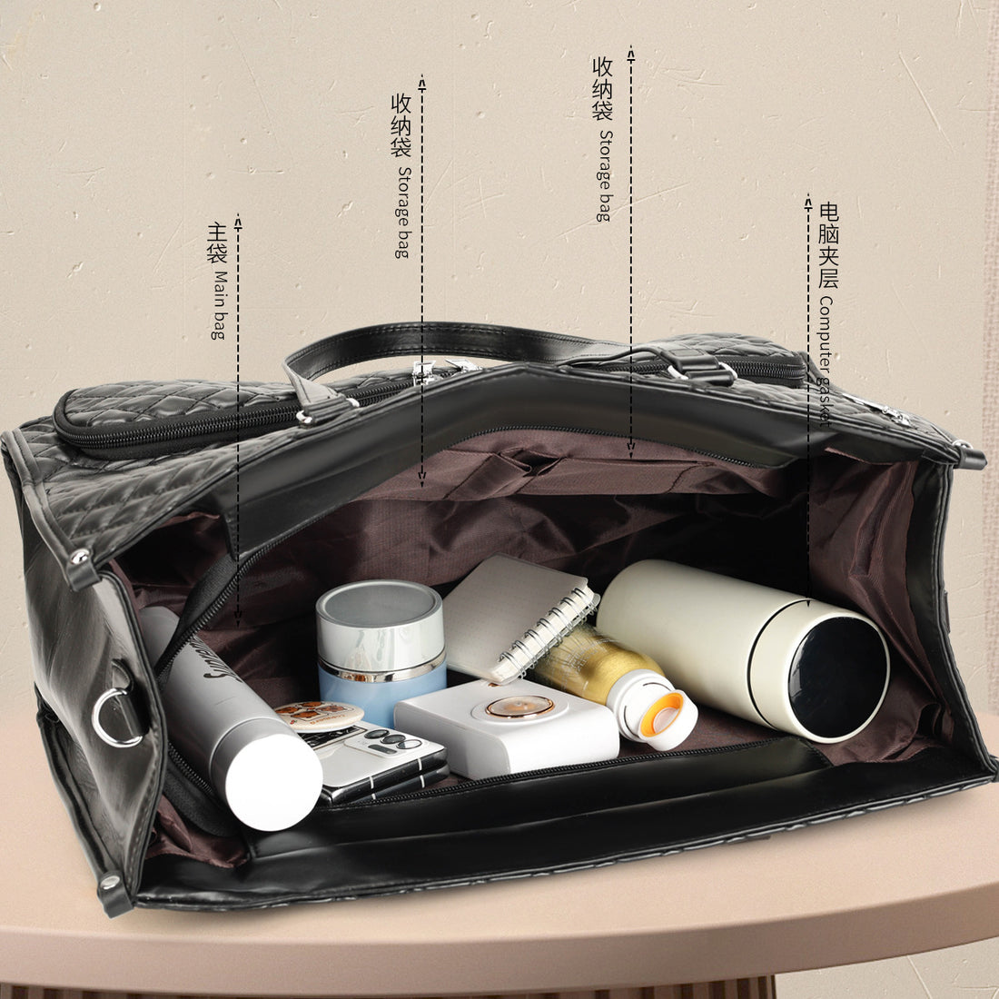 2in1 Tote And Lunch Bag Combo  Extra-large Tote - cas7m