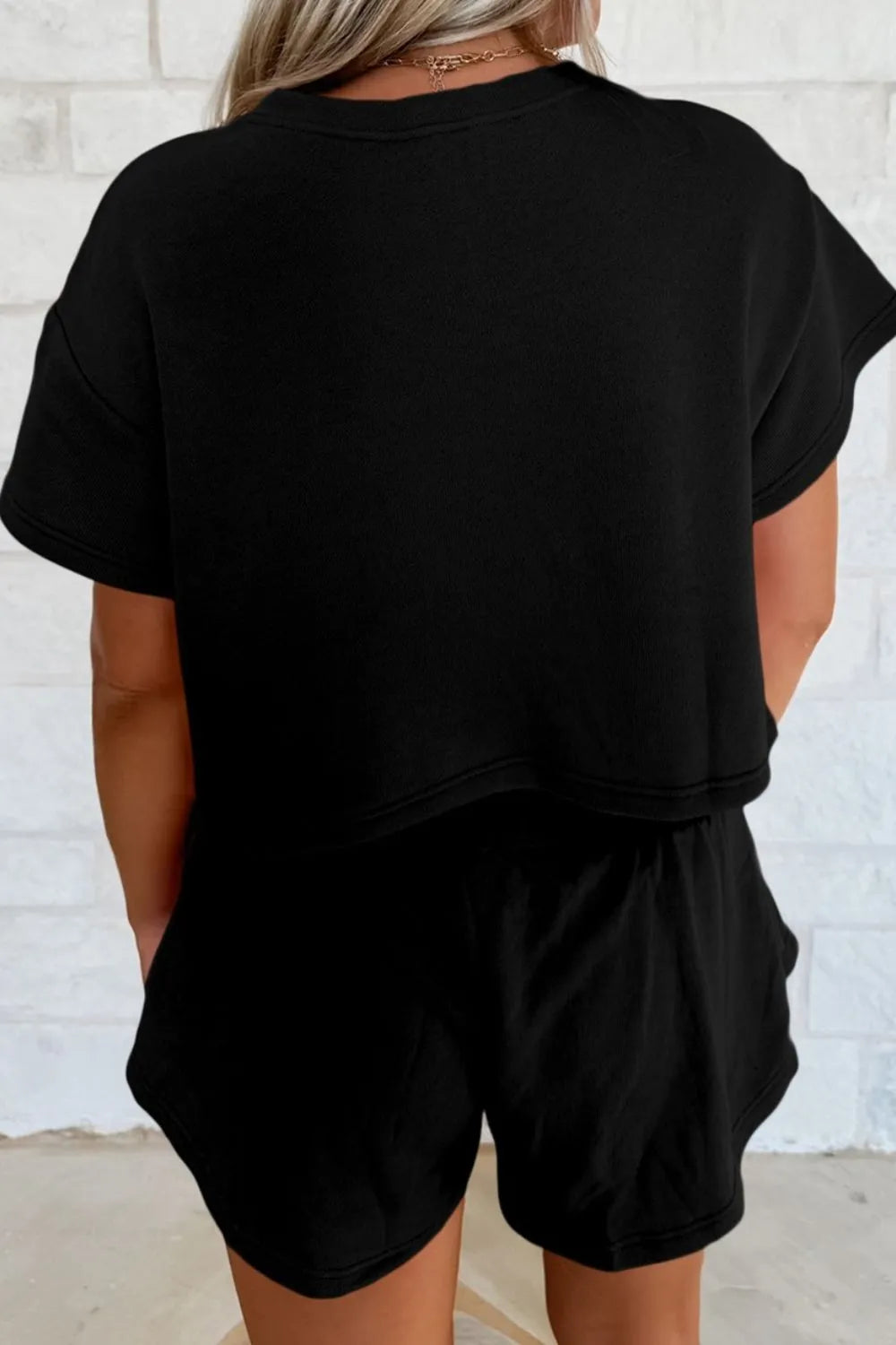 USA Graphic T-Shirt and Shorts Set - cas7m