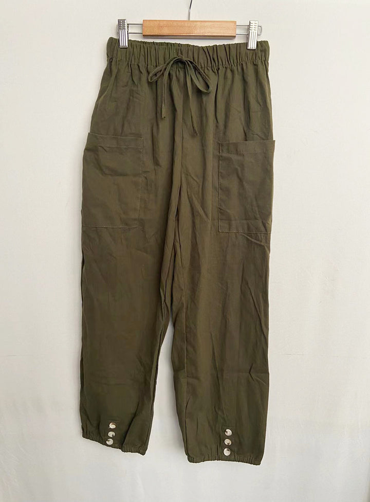 Women's Casual Nine-point Pants Wide Leg - cas7m