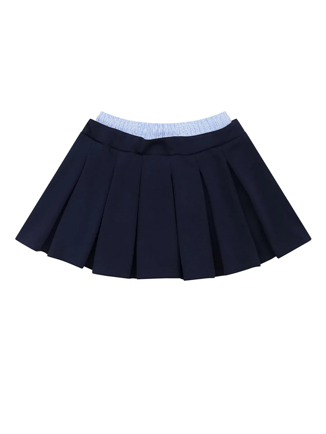 Drawstring Pleated Mini Skirt - cas7m