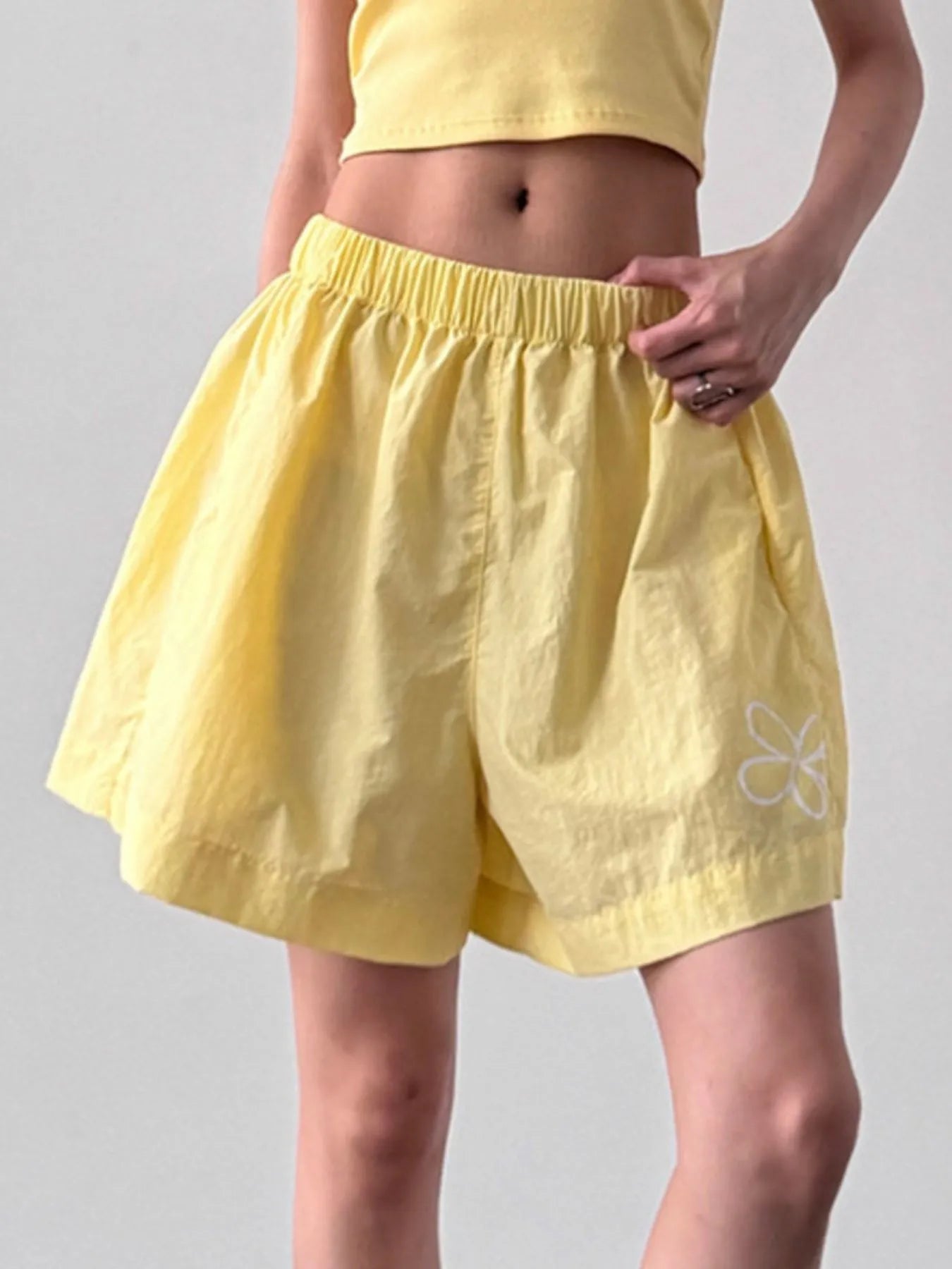 Elastic Waist Shorts - cas7m