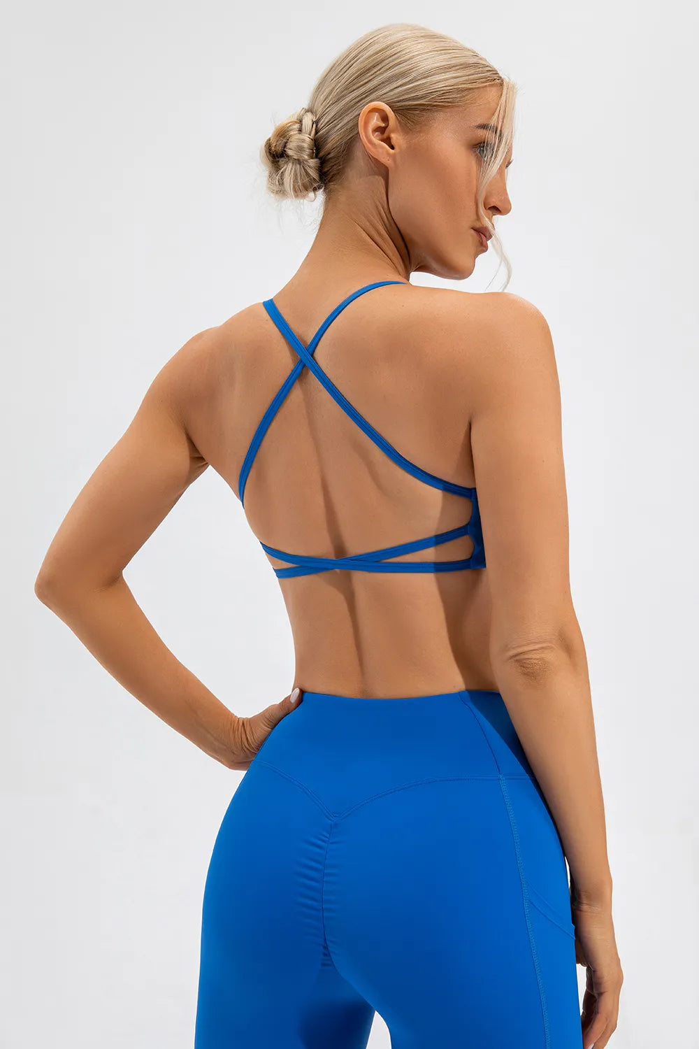 Crisscross Spaghetti Strap Active Cami - cas7m