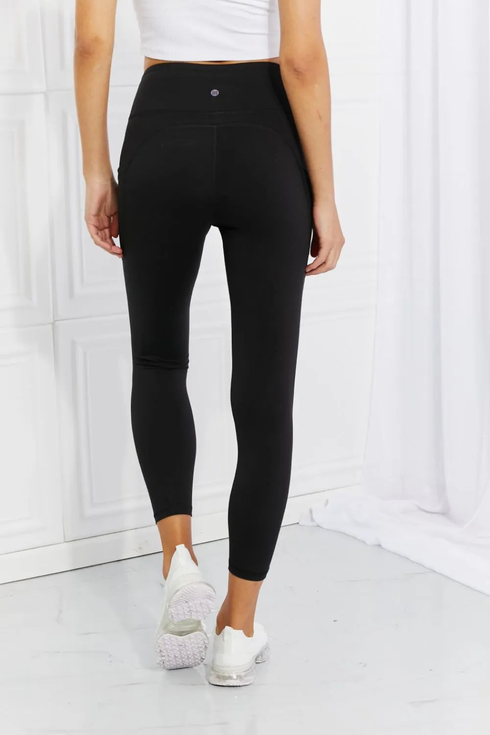 Leggings Depot Full Size Strengthen and Lengthen Reflective Dot Active Leggings - cas7m