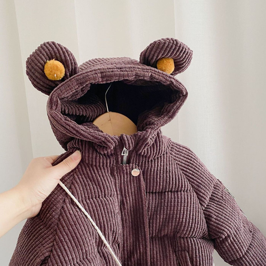 Boy Cute Cartoon Cotton Cloth Hooded Short - cas7m
