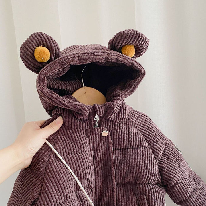 Boy Cute Cartoon Cotton Cloth Hooded Short - cas7m