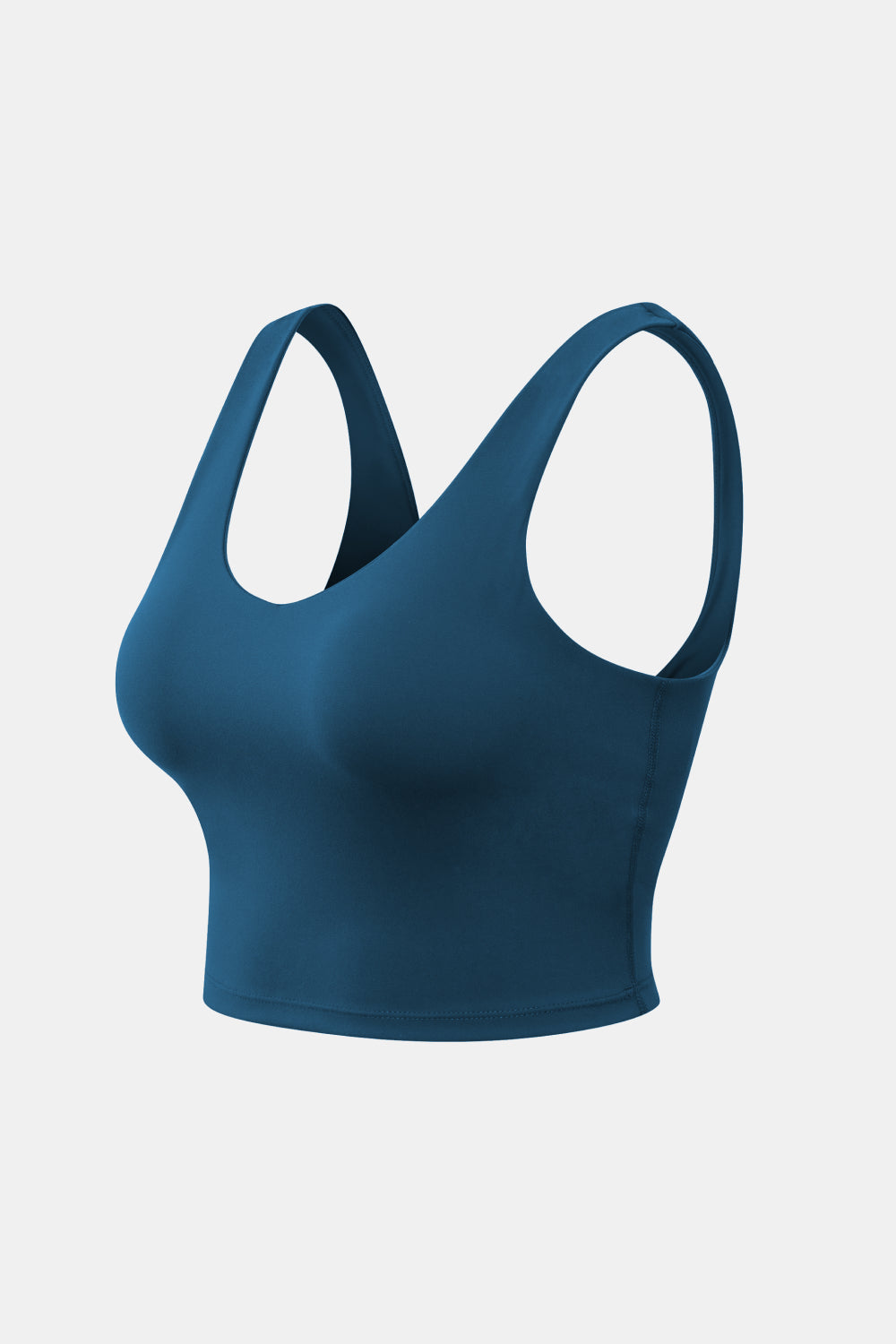 Cropped Scoop Neck Active Tank Top - cas7m