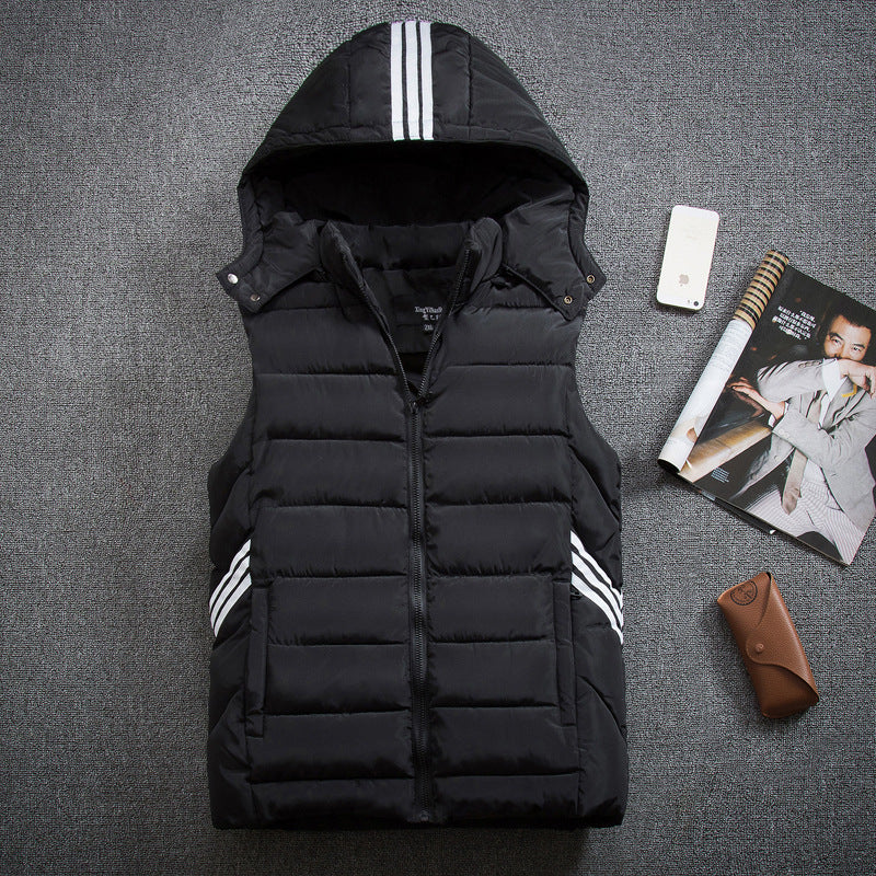 Men's plus size vest thick down cotton vest - cas7m