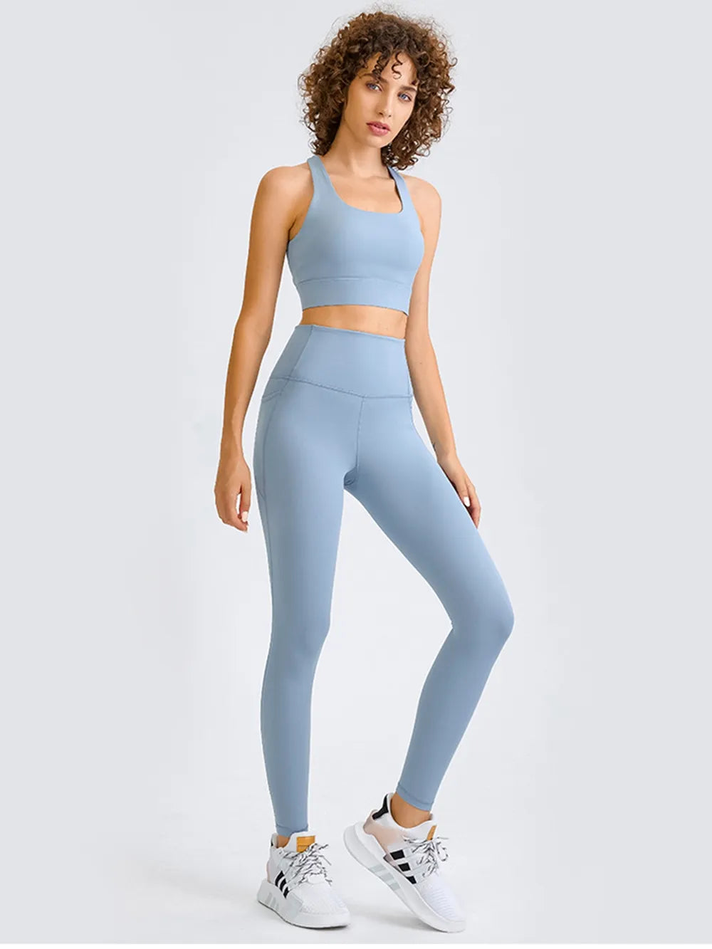 Millennia Double Take Square Neck Racerback Cropped Tank - cas7m