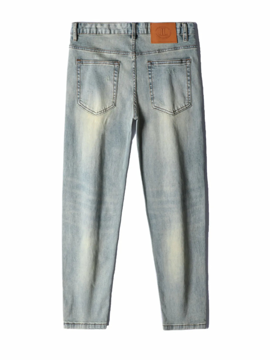 Men's Distressed Slim Fit Jeans - cas7m