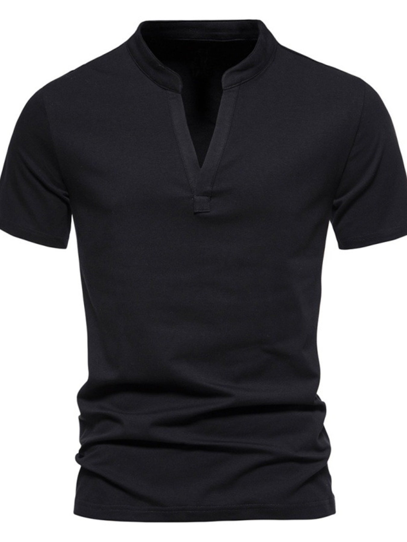 Men's Plus Size Casual Short Sleeve Slim Fit T-Shirt - cas7m